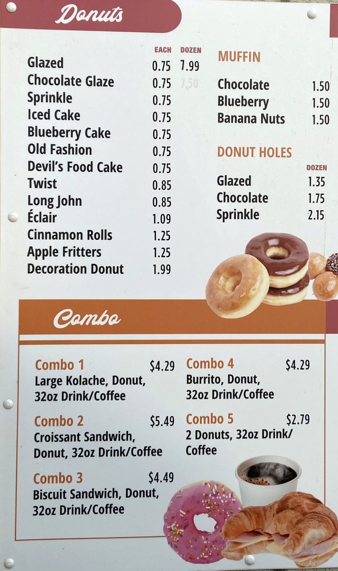 Honey Donuts – Menu – Midland – Midland Menus