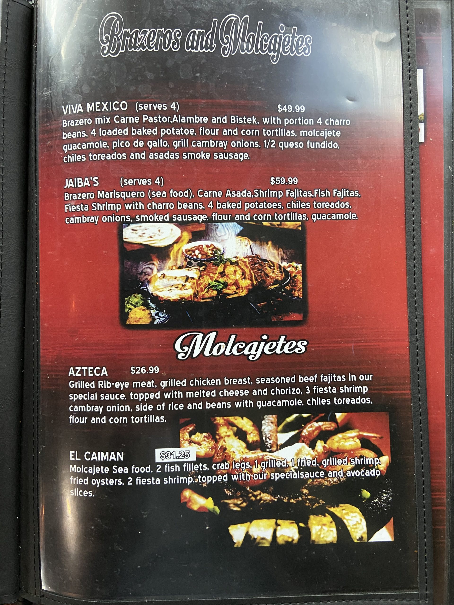 La Jaiba Mexican Grill & Seafood Restaurant – Menu – Midland – Midland ...