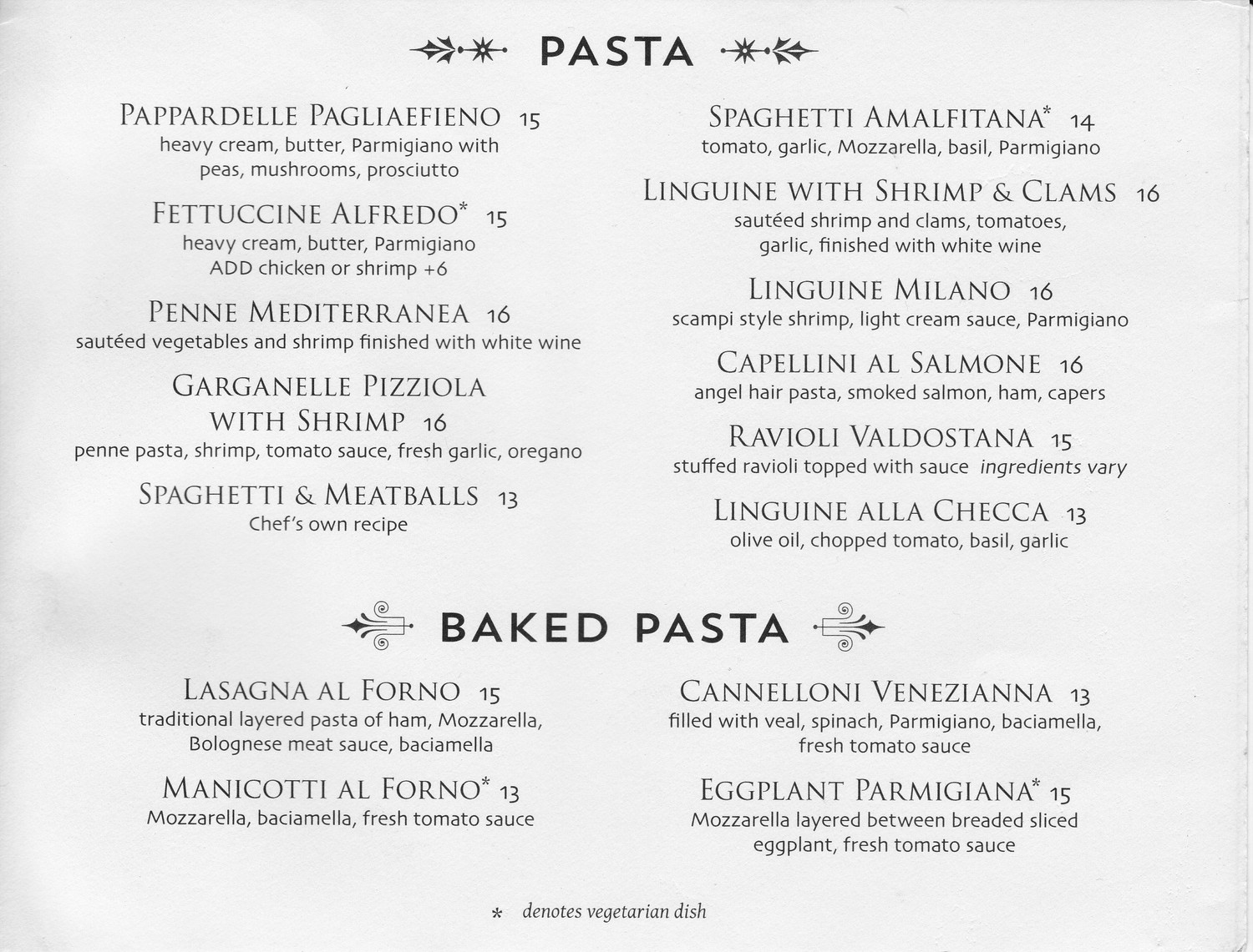 Venezia Restaurant – Menu – Midland | Midland Menus